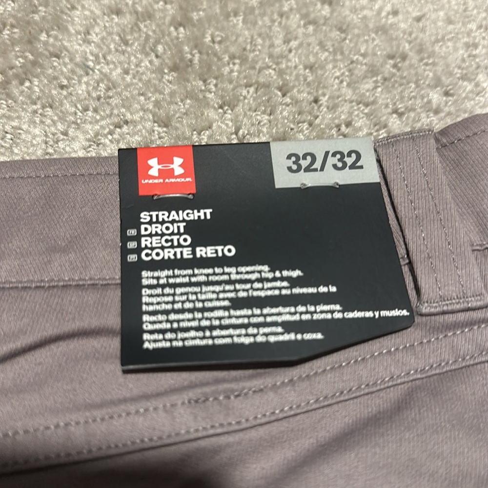 Under Armour Beige Straight Pants NWT - Picture 3 of 5